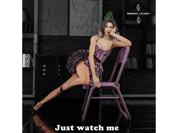 Mix Just watch me by Meow_creator - The Sims 4 Custom Content