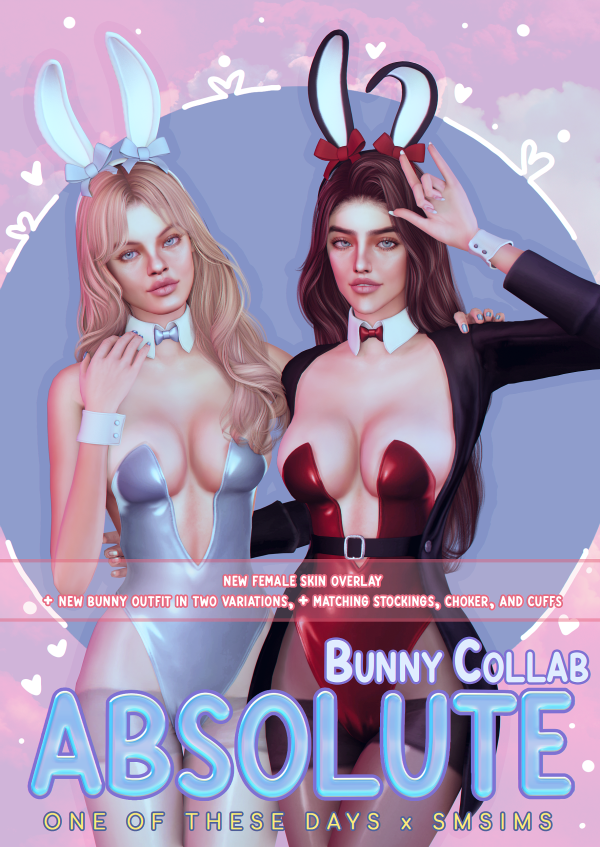 Alpha PEACH ONE OF THESE DAYS x SMSims Absolute Bunny Collab by simsfinds - The Sims 4 Custom Content