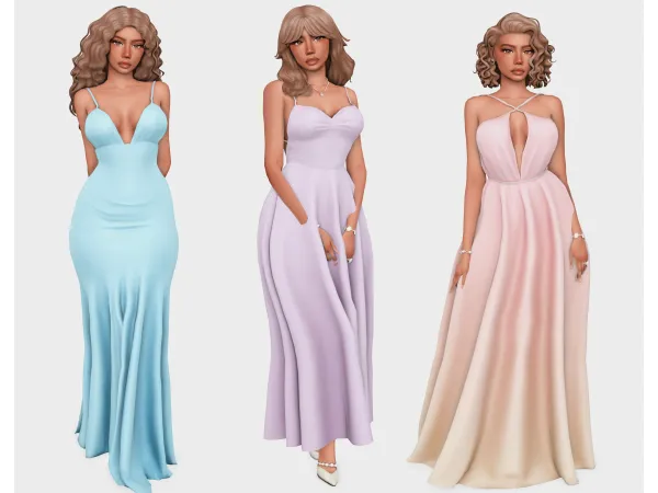 gorgeous gowns part 3 | sims 4 lookbooks by boujeesimss