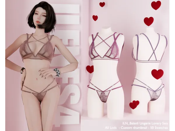 Mix ILN Balenli Lingerie - The Sims 4 Custom Content