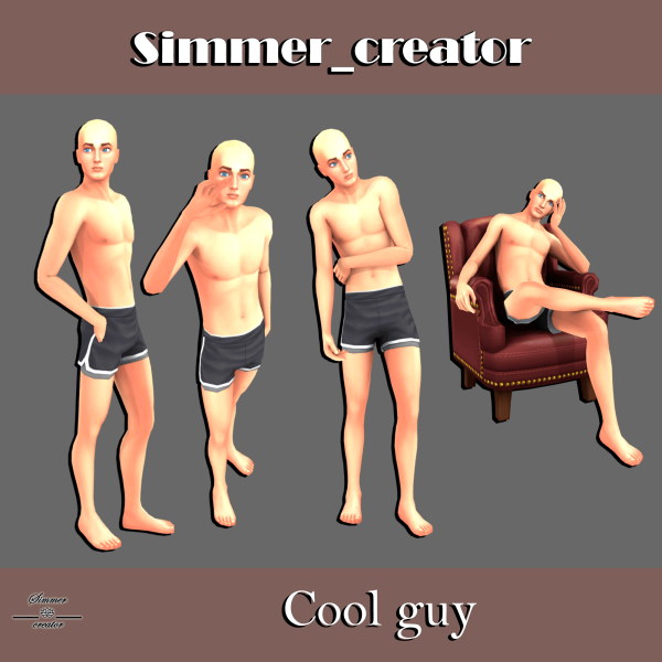 Alpha Cool guy by simmer_creator - The Sims 4 Custom Content