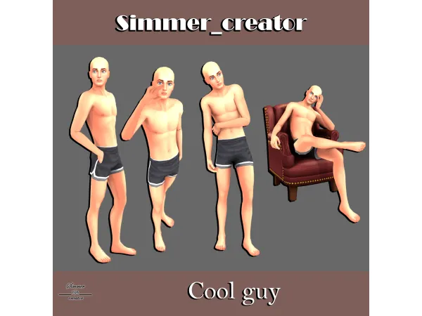 Alpha Cool guy by Meow_creator - The Sims 4 Custom Content