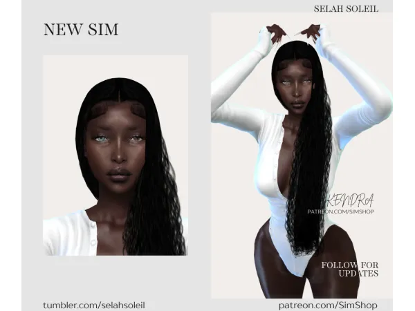 Alpha Kendra Molefe by selahsoleil - The Sims 4 Custom Content