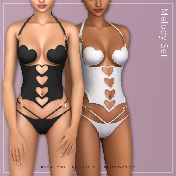 Alpha Melody Set by simsfinds - The Sims 4 Custom Content