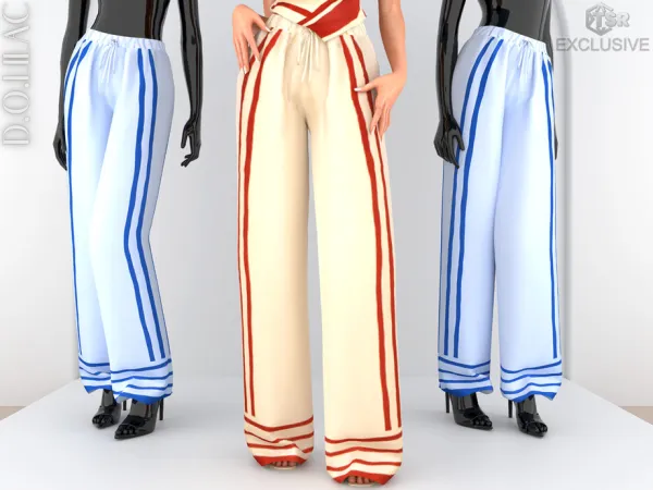 Alpha Silk Pants DO0795 by d-o-lilac - The Sims 4 Custom Content
