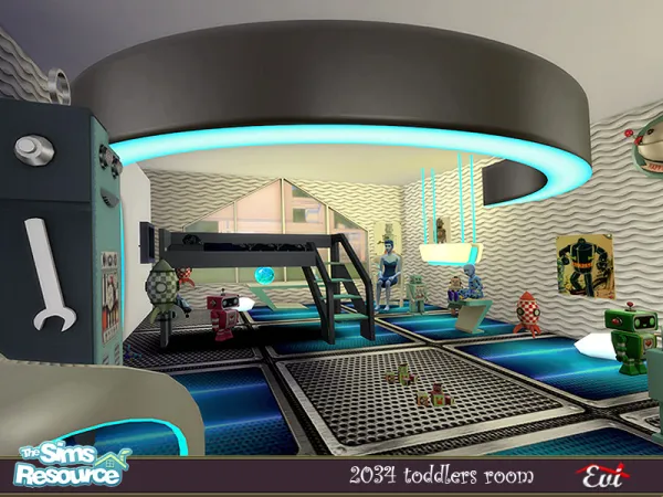 Mix 2034 Kids room by Evi - The Sims 4 Custom Content