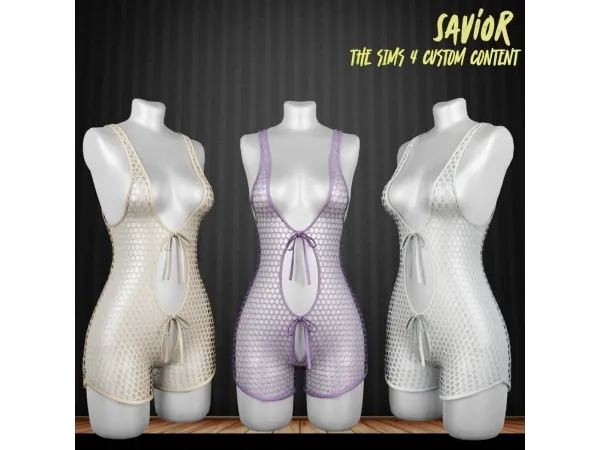 Sims 4 Sv_Yuka Jumpsuit,lace Shirt