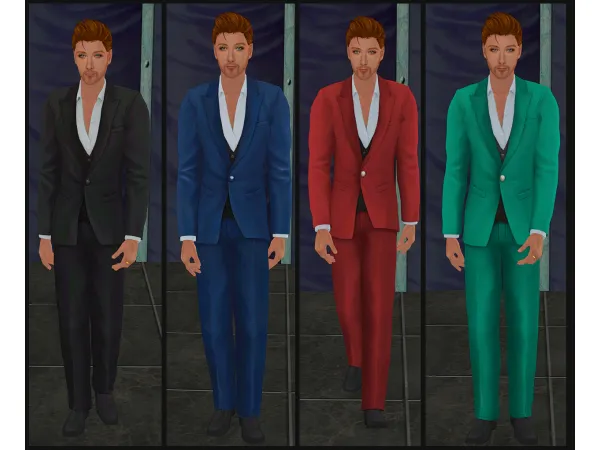 AM LeanBB Azentase Suit City Boots by Julie J - The Sims 2 Custom Content
