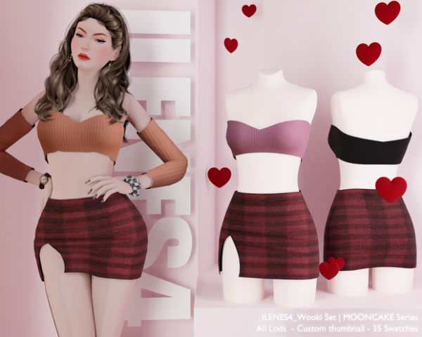 Mix ILN Wooki Set by ilenes4 - The Sims 4 Custom Content