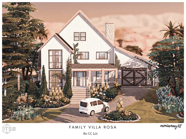 Maxis Match Family Villa Rosa No Lot by moniamay72 - The Sims 4 Custom Content