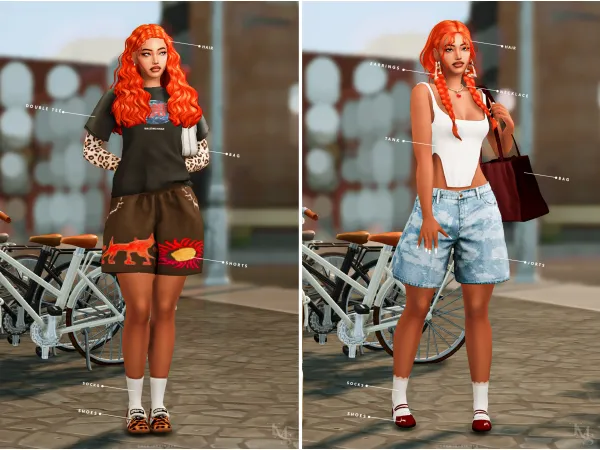 Mix spring in the city a spring streetwear lookbook by themintsimmer - The Sims 4 Custom Content