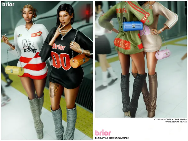 Alpha Brior Makayla Dress - The Sims 4 Custom Content