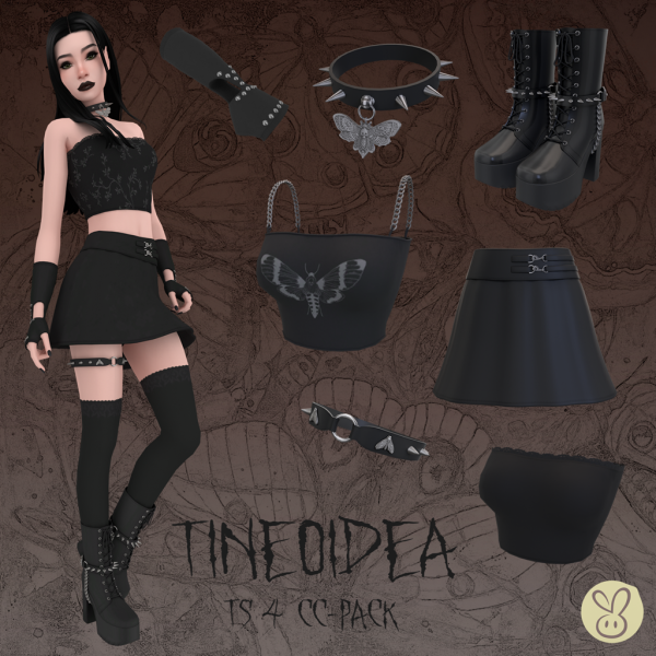 Alpha TINEOIDEA CCPACK by lemonbunny - The Sims 4 Custom Content