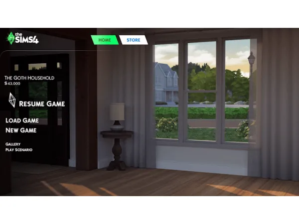 Mix Refreshed Main Menu Homeview by SimMattically - The Sims 4 Custom Content