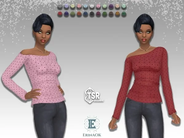 Mix erinaok womens top 042125 - The Sims 4 Custom Content