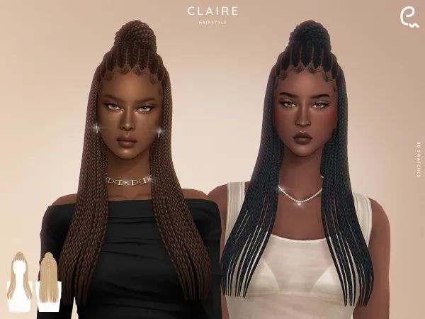 Maxis Match [EnriqueS4] Claire Hairstyle - The Sims 4 Custom Content