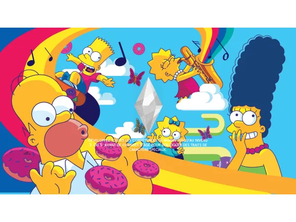Mix Sims 4 The Simpsons pop art loading screen by Teddie_Kusuo - The Sims 4 Custom Content