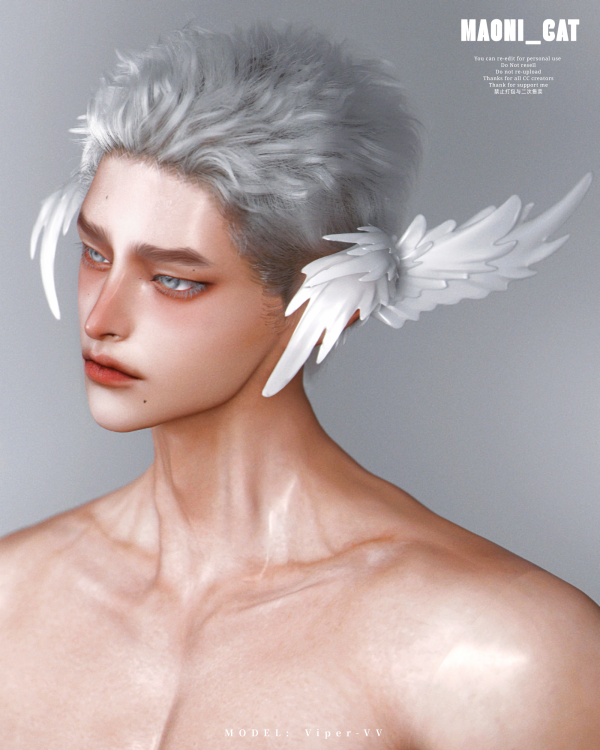 Alpha [Maoni_cat]Angelic Artificial Ear by simsfinds - The Sims 4 Custom Content