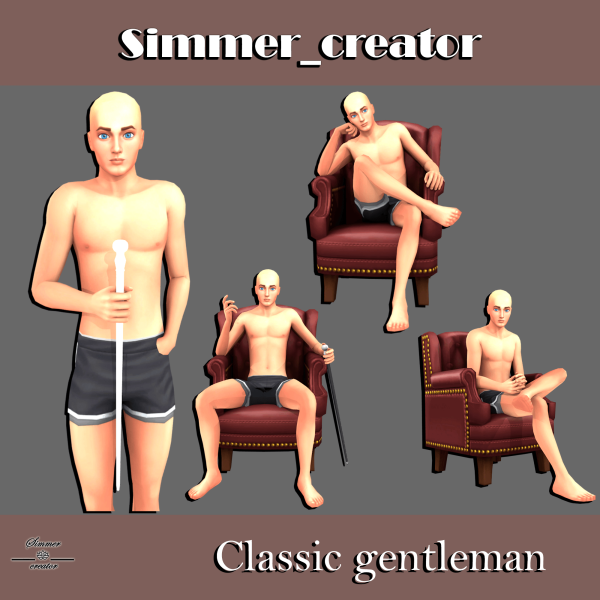 Mix Classic gentleman by simmer_creator - The Sims 4 Custom Content