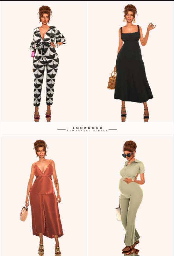 Maxis Match Pregnancy Looks Summer Edition by simsfinds - The Sims 4 Custom Content