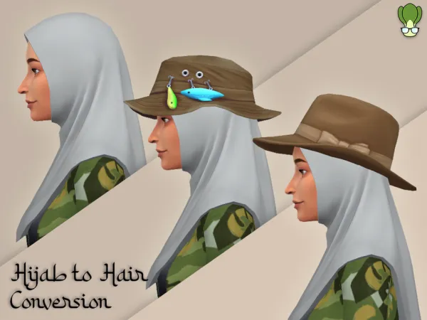 Maxis Match Hair Conversion Casual Hijab 4 by kapakijo - The Sims 4 Custom Content