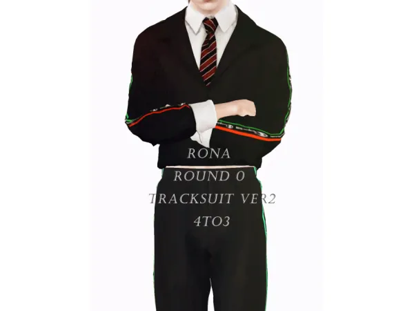 Ladybughome_[RONA] Round 0 Tracksuit ver2 4to3 - The Sims 3 Custom Content