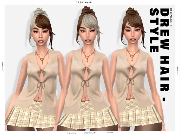 Maxis Match Drew Hairstyle by thesimsresource - The Sims 4 Custom Content