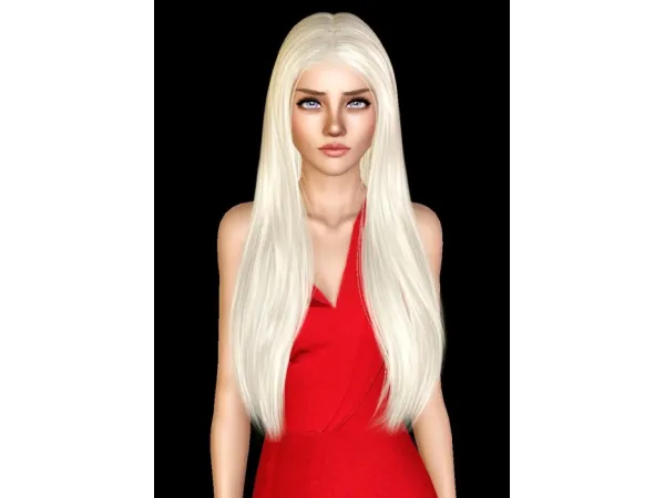 Wings ES1225 Smooth Straight Hair Re converted by melsts3cc - The Sims 3 Custom Content