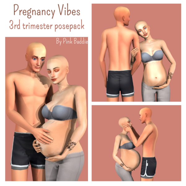 Mix Pregnancy Vibes Posepack by simsfinds - The Sims 4 Custom Content