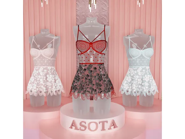 Alpha [ASOTA OFFICIAL] Hera Lingerie - The Sims 4 Custom Content
