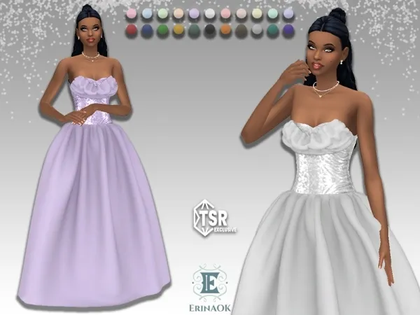 Mix erinaok womens gown 042525 - The Sims 4 Custom Content