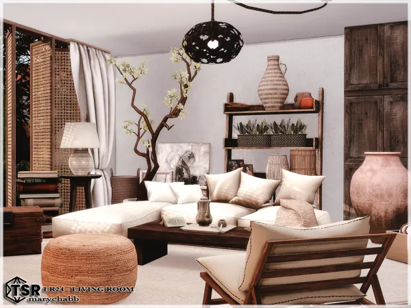 Mix LR24 Living Room - The Sims 4 Custom Content