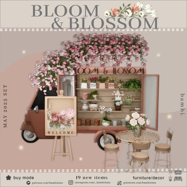 Alpha bloom and blossom by bambisims - The Sims 4 Custom Content