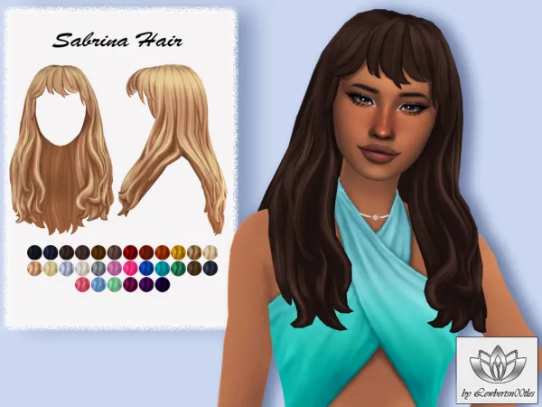 Maxis Match Sabrina Hair by LewbertSn00tles - The Sims 4 Custom Content