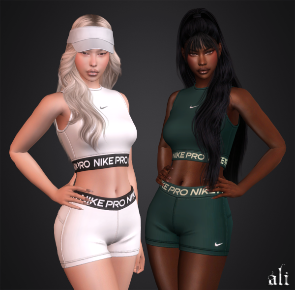 Alpha NIKE set MAY2025 by simsfinds - The Sims 4 Custom Content