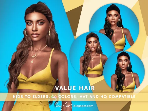 Alpha Value Hair - The Sims 4 Custom Content