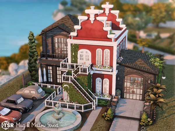 Maxis Match Mug Mellow Street l noCC by simZmora - The Sims 4 Custom Content