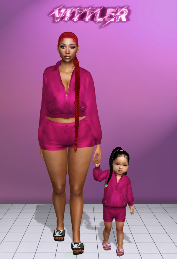 Alpha Mother Daughter Collection by simsfinds - The Sims 4 Custom Content