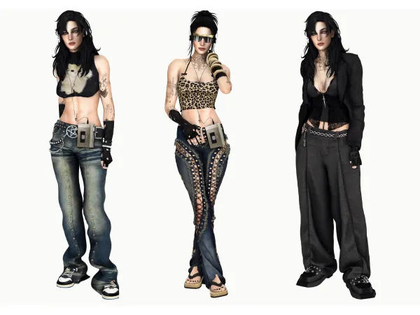 Alpha PLUNGOL LOOKBOOK - The Sims 4 Custom Content