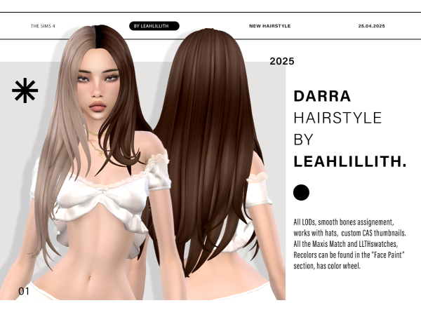 Maxis Match Darra Hairstyle by simsfinds - The Sims 4 Custom Content