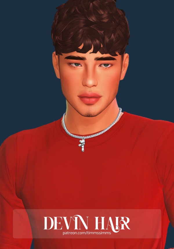 Maxis Match Devin Hair by timmssimms1 - The Sims 4 Custom Content