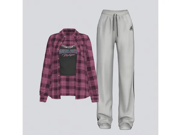 Maxis Match [Noru] af Relaxed Fit Shirt Sweatpants 01 - The Sims 4 Custom Content