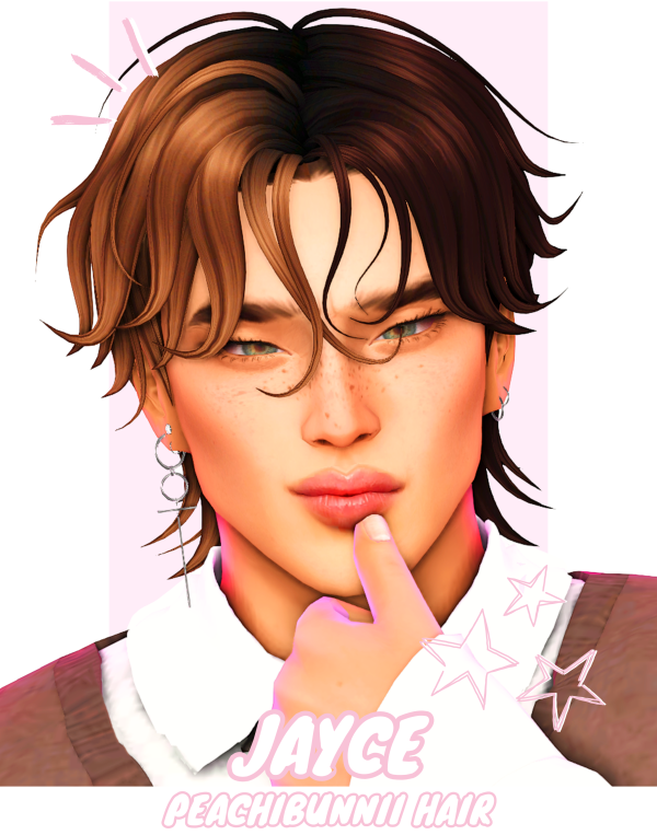 Maxis Match Jayce Hair by simsfinds - The Sims 4 Custom Content