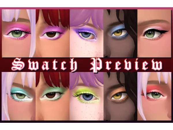 Maxis Match kuromiscorpse Angel Eyeshadow Liner by ncvermvnd - The Sims 4 Custom Content
