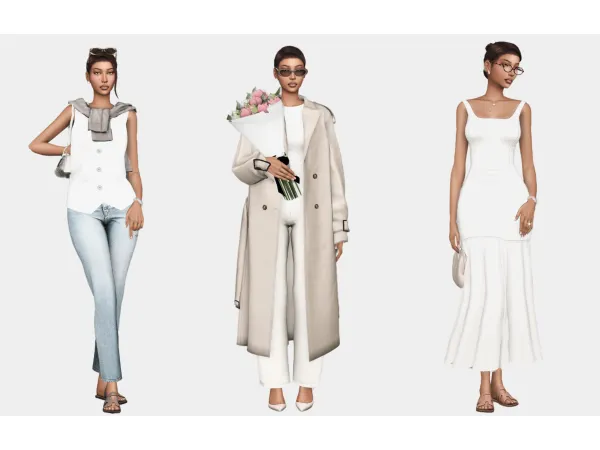Maxis Match Spring Lookbook by pixelglam - The Sims 4 Custom Content