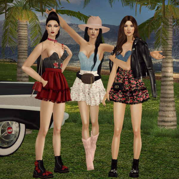 Klira AF Top CorsetWMini by simsfinds - The Sims 2 Custom Content