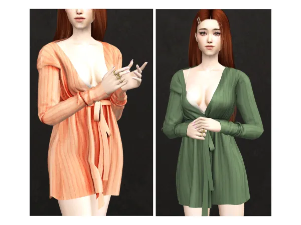 DressingGown by boutiqueamelie - The Sims 2 Custom Content