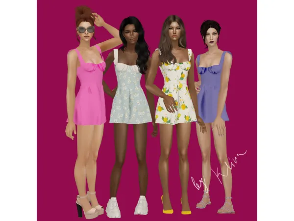 KliraAFTopSummerDress - The Sims 2 Custom Content