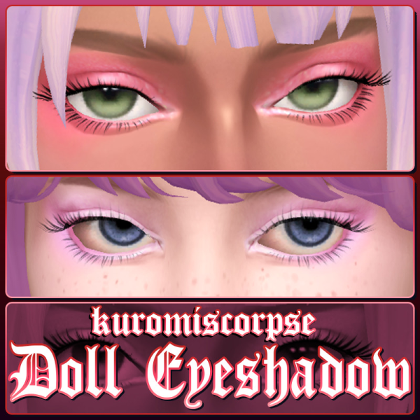 Maxis Match kuromiscorpse doll eyeshadow by simsfinds - The Sims 4 Custom Content