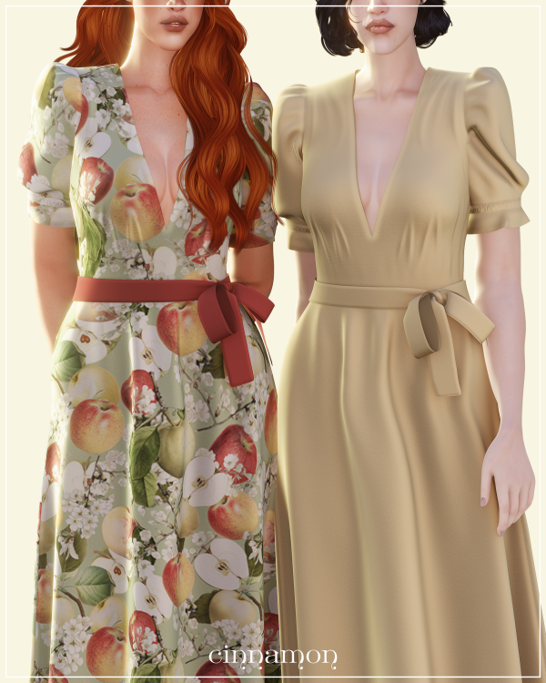 Mix Esme dress by simsfinds - The Sims 4 Custom Content